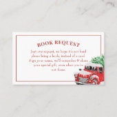 Verzoek om Baby shower kerstarebus Visitekaartje (Voorkant)