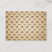 Verzoek om Baby shower met kerstcadeau voor retro  Informatiekaartje (Achterkant)