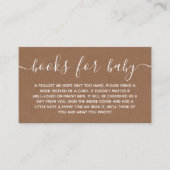 Verzoek om Baby shower Rustic Kraft Informatiekaartje (Voorkant)