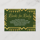 Verzoek om Baby shower van Afrikaanse stammenboeke Informatiekaartje (Voorkant)