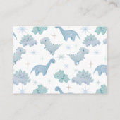 Verzoek om Baby shower van Dinosaur Boy Informatiekaartje (Achterkant)