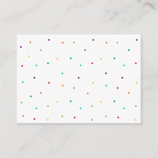 Verzoek om Baby shower van Fiesta Cactus Informatiekaartje (Achterkant)