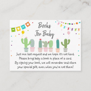 Verzoek om Baby shower van Fiesta Cactus Informatiekaartje