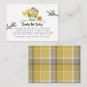 Verzoek om Baby shower van het kerstboek Winter Ow Informatiekaartje (Voorkant / Achterkant)