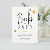 Verzoek om Baby shower van honingbijen Informatiekaartje (Staand voorkant)