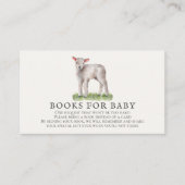 Verzoek om Baby shower van kleine lammeren Informatiekaartje (Voorkant)