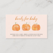 Verzoek om Baby shower van pompoenen Informatiekaartje (Voorkant)