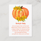 Verzoek om Baby shower van pompoenen Informatiekaartje (Voorkant)