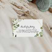 Verzoek om Baby shower van Tropische Gold Calligra Informatiekaartje