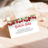 Verzoek om Baby shower van Zoete Cherry Informatiekaartje