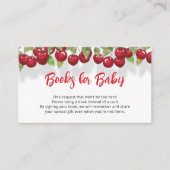 Verzoek om Baby shower van Zoete Cherry Informatiekaartje (Voorkant)