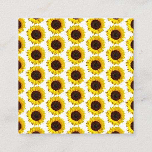 Verzoek om Baby shower van zonnebloempitten Informatiekaartje (Achterkant)