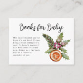 Verzoek om Baby shower winter Informatiekaartje (Voorkant)