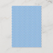 Verzoek om babyboek baby shower met babyblauwe reg informatiekaartje (Achterkant)
