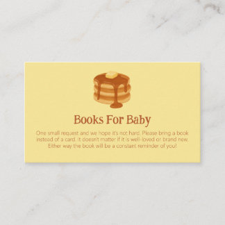 Verzoek om babyboek bij brunch-thema baby shower informatiekaartje