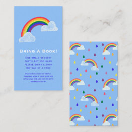 Verzoek om babyboek cadeau voor baby shower met re informatiekaartje
