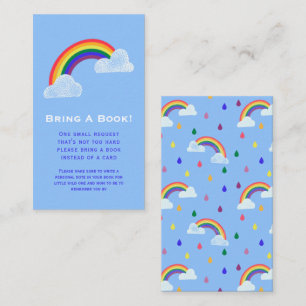 Verzoek om babyboek cadeau voor baby shower met re informatiekaartje