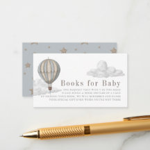 Verzoek om babyboek voor Blue Hot Air Balloon Baby