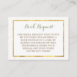 Verzoek om babyboek voor jongen olifant baby showe informatiekaartje