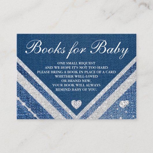 Verzoek om Denim en Diamonds Book Informatiekaartje (Voorkant)