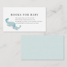 Verzoek om een Baby shower met blauwvintonijn Informatiekaartje