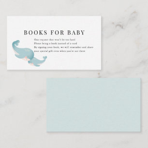 Verzoek om een Baby shower met blauwvintonijn Informatiekaartje
