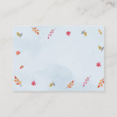 Verzoek om een Baby shower met kleine pompoenen Informatiekaartje (Achterkant)