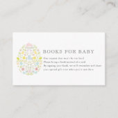 Verzoek om een Baby shower uit het bunny-paasboek Informatiekaartje (Voorkant)