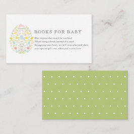 Verzoek om een Baby shower uit het bunny-paasboek Informatiekaartje