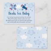 Verzoek om een Baby shower van het vliegveld Stars Informatiekaartje (Voorkant / Achterkant)