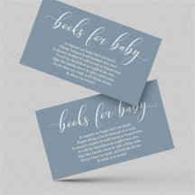 Verzoek om een babyblauw boek - Uitnodiging tot Ba