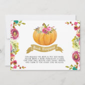 Verzoek om een boekje met kleine pompoenen kaart (Voorkant)