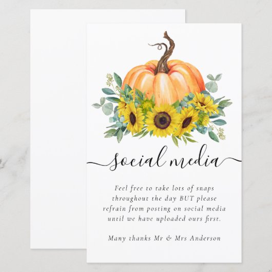 Verzoek om een huwelijk voor sociale media - zonne (Voorkant / Achterkant)