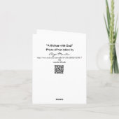 Verzoek om een 'lil chat met God over volgend jaar Kaart (Achterkant)