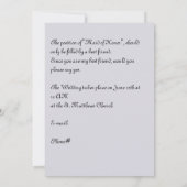 Verzoek om een Maid of Honor Slate Blue Series (Achterkant)