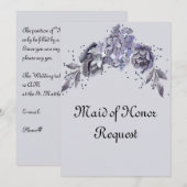 Verzoek om een Maid of Honor Slate Blue Series (Voorkant / Achterkant)