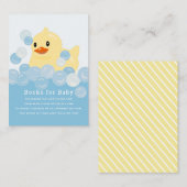 Verzoek om een rubberen Baby shower met rubberdrag Informatiekaartje (Voorkant / Achterkant)