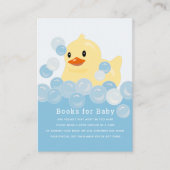 Verzoek om een rubberen Baby shower met rubberdrag Informatiekaartje (Voorkant)