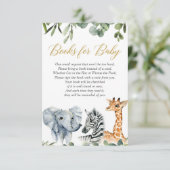 Verzoek om een Safari-boek, waterverf dierentuin o Informatiekaartje (Staand voorkant)