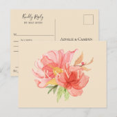 Verzoek om een Song Song-verbinding met Wispy Flor Uitnodiging Briefkaart (Voorkant / Achterkant)