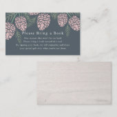 Verzoek om het Baby shower van het marineschema Ro Informatiekaartje (Voorkant / Achterkant)