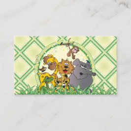 Verzoek om het Baby shower van het Safari Oerwoud Informatiekaartje