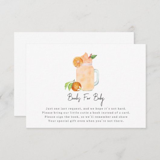 Verzoek om het Baby shower van Little Cutie Smooth Informatiekaartje (Voorkant / Achterkant)