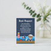 Verzoek om het boek Nautical Boy Beer Red en Navy  Informatiekaartje (Staand voorkant)