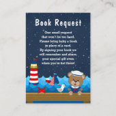 Verzoek om het boek Nautical Boy Beer Red en Navy  Informatiekaartje (Voorkant)