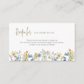 Verzoek om het recept voor vrijgezellenfeest van w informatiekaartje (Voorkant)