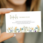 Verzoek om het recept voor vrijgezellenfeest van w informatiekaartje