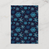 Verzoek om het winterboek Blauwe en Zilveren Snowf Informatiekaartje (Achterkant)
