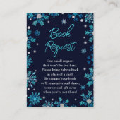 Verzoek om het winterboek Blauwe en Zilveren Snowf Informatiekaartje (Voorkant)