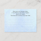 Verzoek om HuwelijksHints -  Advieskaart (Achterkant)